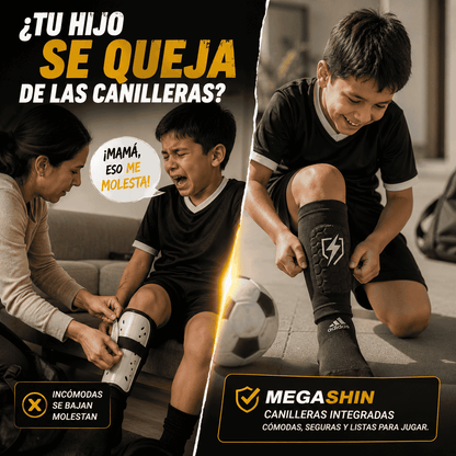 Canilleras integradas ProGrip™